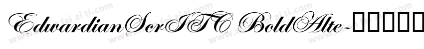 EdwardianScrITC BoldAlte字体转换